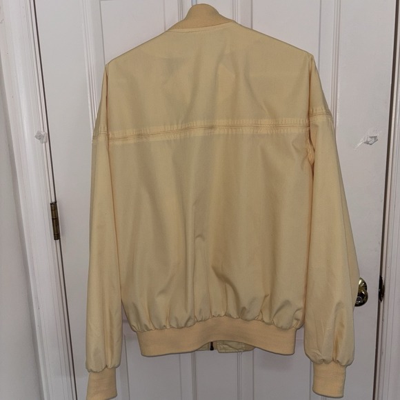 VTG Aberdeen Men's Bomber Jacket Yellow Sz  Large Members Only‎  Style - Picture 5 of 5